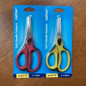 Caliber Scissors Set Soft Handle Blunt Tip 5 1/4 inch New